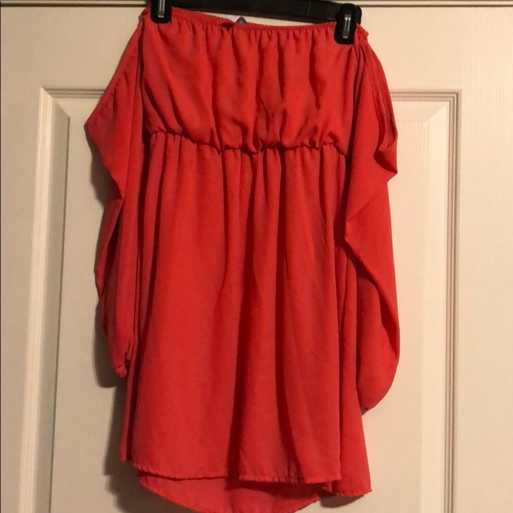 Long sleeve off the shoulder dress